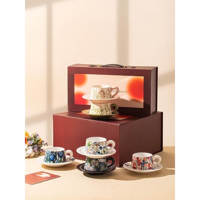 咖啡杯子套裝高檔精緻喬遷新居搬家結婚新婚禮物禮盒