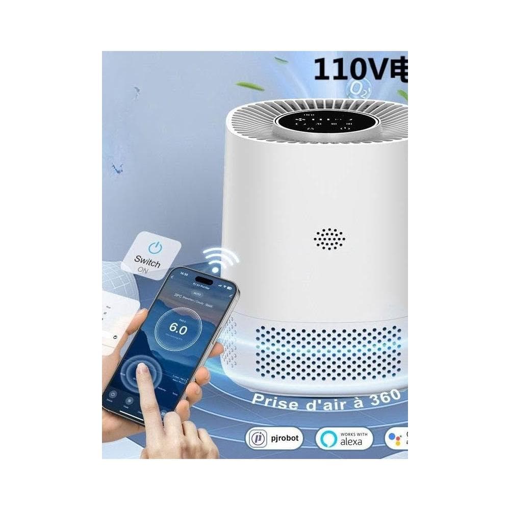 110V空氣淨化器wifi智能APP控制負離子除甲醛PM2.5去異味