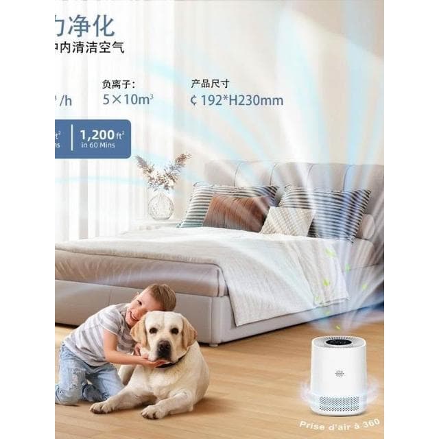 110V空氣淨化器wifi智能APP控制負離子除甲醛PM2.5去異味
