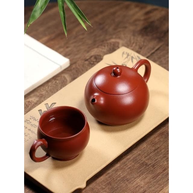 宜興紫砂壺純手工紫砂茶具原礦紫泥大紅袍家用泡茶壺套裝倩冰西施