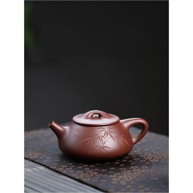 正宗宜興紫砂茶壺顧景舟底槽清石瓢純手工泡茶壺高檔精品茶具套裝