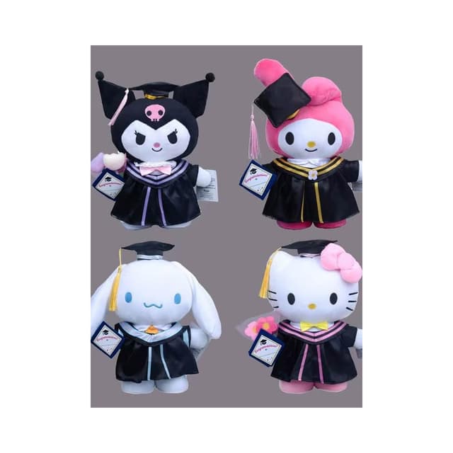 限定hellokitty玉桂狗博士帽畢業季毛絨公仔玩偶可愛少女禮物