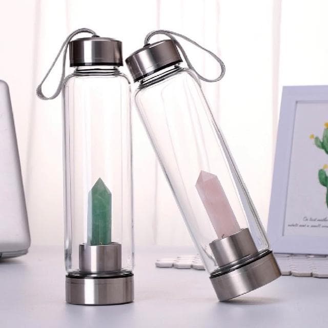 念念不忘水晶專賣 水晶水 能量水杯 水晶柱杯 生活用品 杯子 高硼矽玻璃杯 不銹鋼杯 水晶 玉石 水壺 送禮