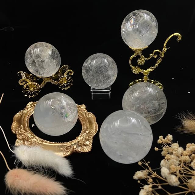 念念不忘水晶專賣 白水晶水晶球 天然水晶 水晶珠 水晶 玉石 風水擺飾 生日禮物 石英