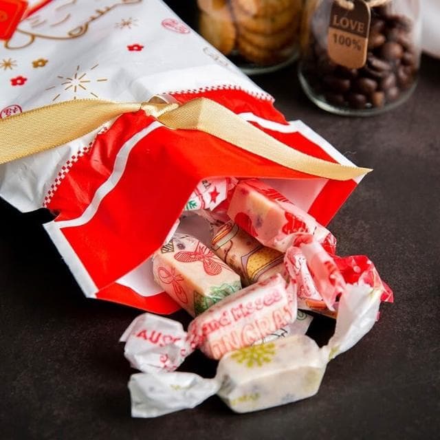 禎巧妙 台灣現貨 束口袋 新年 過年 春節 束口袋 抽繩袋 福袋 餅乾袋 生日派對 包裝袋子 婚禮小物 拉繩袋 喜糖袋 緞帶 蝴蝶結 糖果