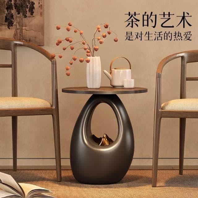 免運 時來運轉小茶几 落地客廳擺件裝飾品 輕奢高級感沙發旁邊幾 喬遷禮物