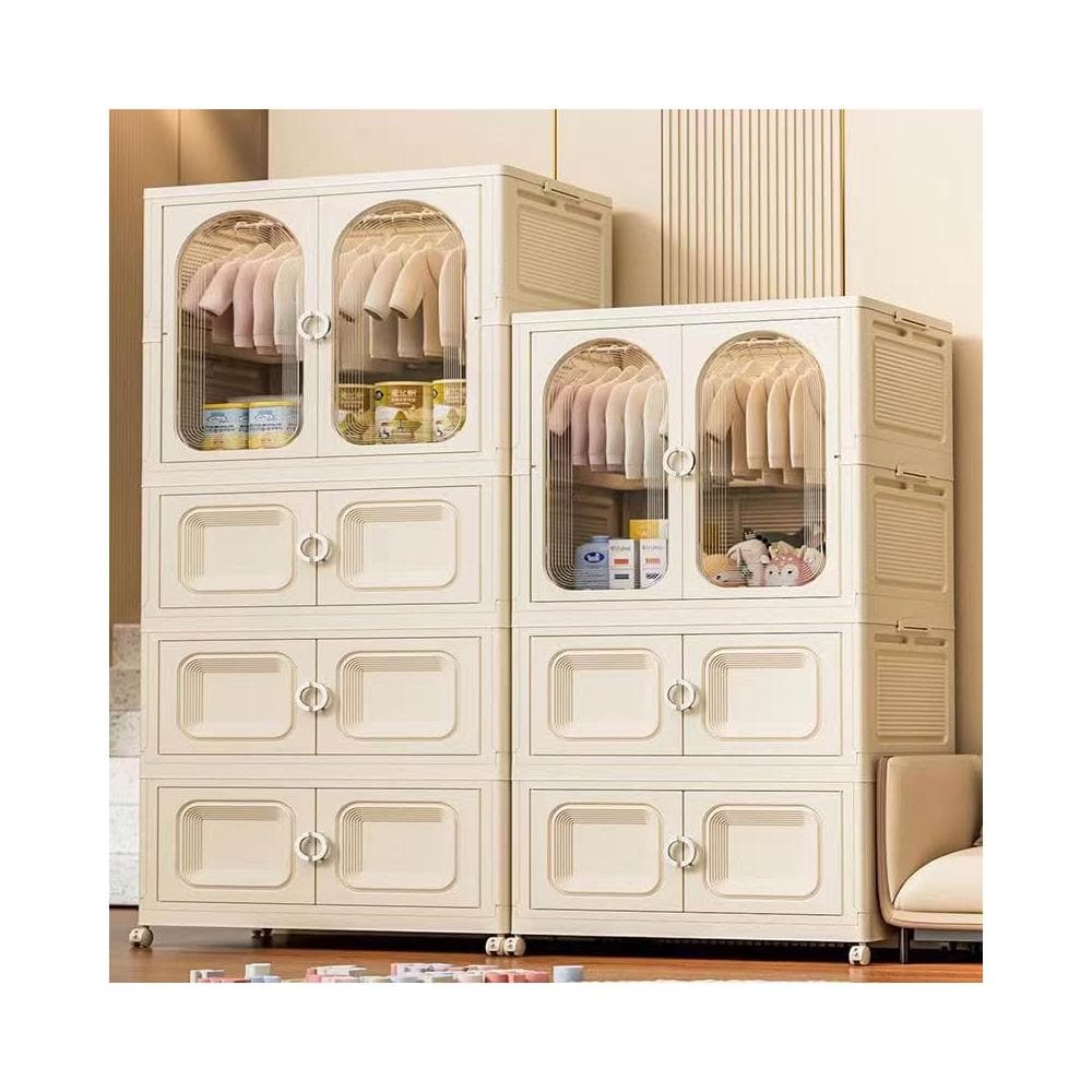 免安裝80cm兒童衣櫃寶寶衣服整理箱嬰兒小衣櫥塑膠家用收納儲物櫃
