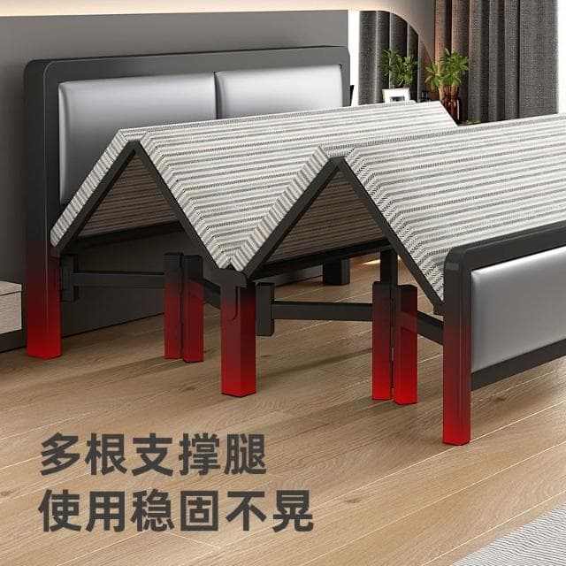 折疊床家用雙人床成人午休床出租屋簡易床學生宿舍鐵床小床單人床
