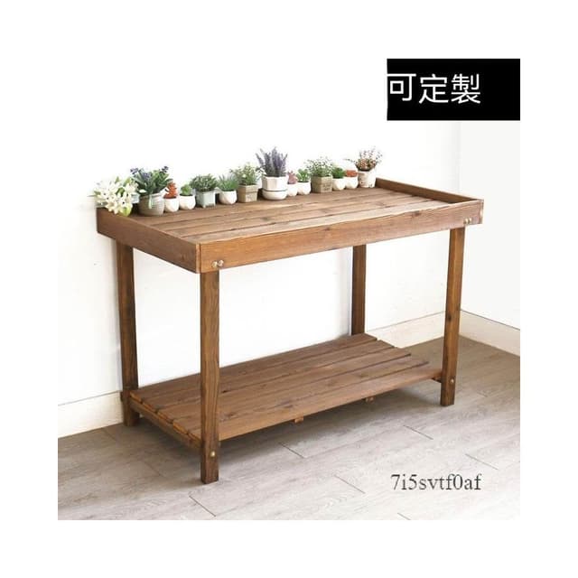 花架子 花盆 盆栽架 植物架 收納盆景架 陽台防腐實木多肉戶外室內架子 雙層花台置物架