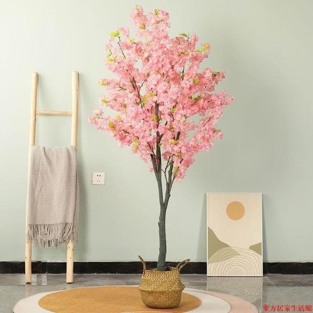 免運 仿真櫻花樹仿真植物室內客廳落地盆景裝飾許愿樹大型綠植盆栽假花東方居家生活館