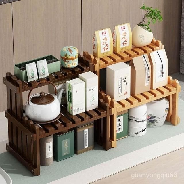 可開發票 免運簡易客廳茶水架桌麵收納現代簡約茶葉茶具整理架家用多功能置物架
