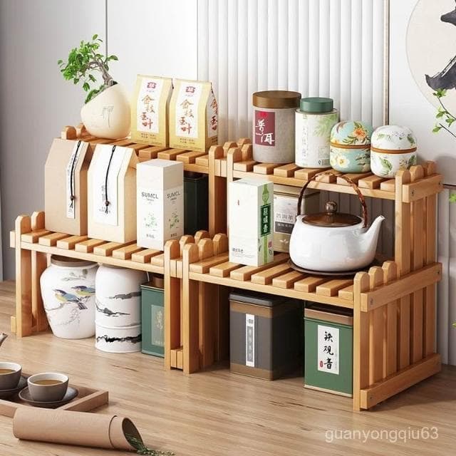 可開發票 免運簡易客廳茶水架桌麵收納現代簡約茶葉茶具整理架家用多功能置物架