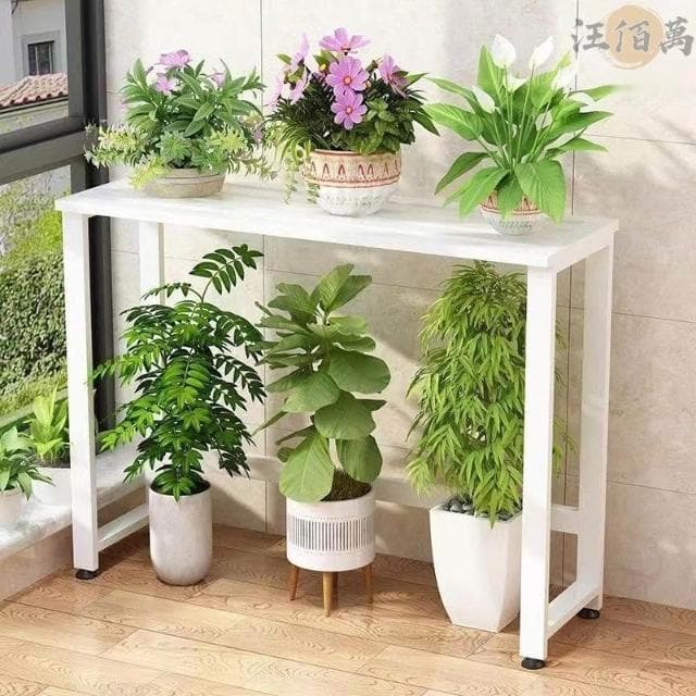 免運包稅 鐵藝 陽臺 花架 盆栽架 空調外機置物架 防銹防水 花盆架 園藝花架 植物架 落地花架 多肉架 戶外花架AH