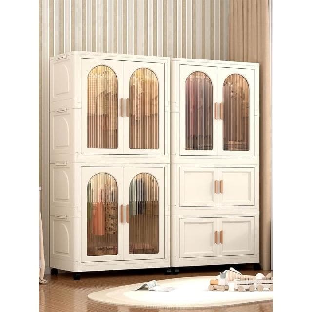 收納櫃 抽屜櫃 儲物櫃 置物櫃 兒童衣櫃免安裝寶寶嬰兒衣服掛衣式收納櫃卧室簡易塑料儲物櫃家用