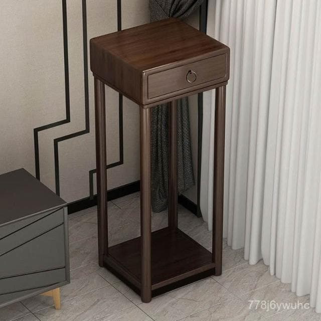 限時特惠🔥室內花架子客廳落地置物架實木新款高端擺件花盆架中式綠蘿植物架 聚寶盆架 盆栽架 展示邊桌 花瓶架 古董架