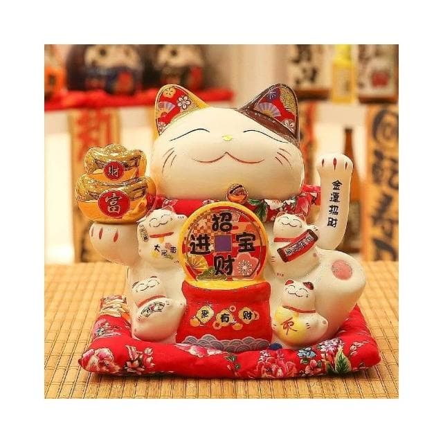招財貓 轉運輪 自動招手 招財貓擺飾 存錢筒 居傢裝飾 日式風招財貓 入厝禮物 交換禮物 開幕送禮