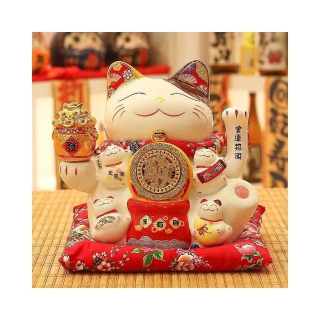 招財貓 轉運輪 自動招手 招財貓擺飾 存錢筒 居傢裝飾 日式風招財貓 入厝禮物 交換禮物 開幕送禮