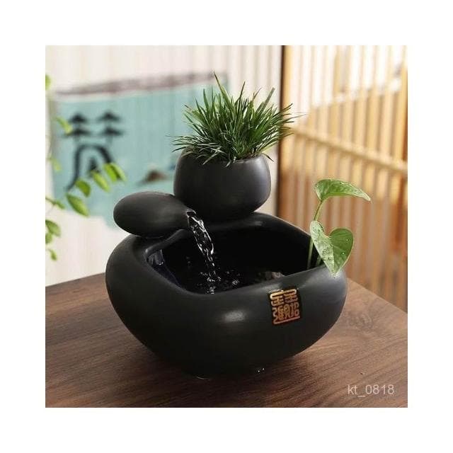 陶瓷循環擺件 流水擺件 招財流水盆 流水聚寶盆 招財擺飾 開運 風水招財流水組 風水擺件 橋遷 入厝禮物 開幕送禮