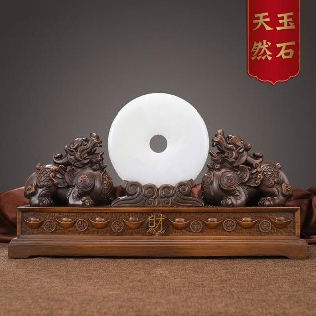 貔貅擺件一對招財旺財皮丘平安扣家居客廳玄關辦公室裝飾開業禮物