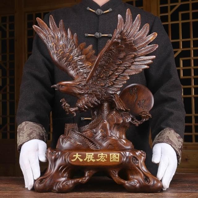 老鷹擺件招財公司前臺開業禮物客廳男士高檔大氣老闆辦公桌室領導