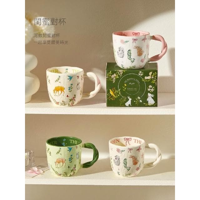 陶瓷馬克杯女生生日禮物伴手禮家用情侶高顏值喝水杯辦公室咖啡杯