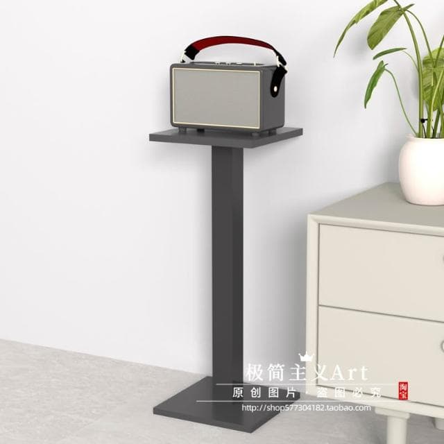 電視音響收納架家用藍牙音箱支架落地款木質音響器材架收納架家用