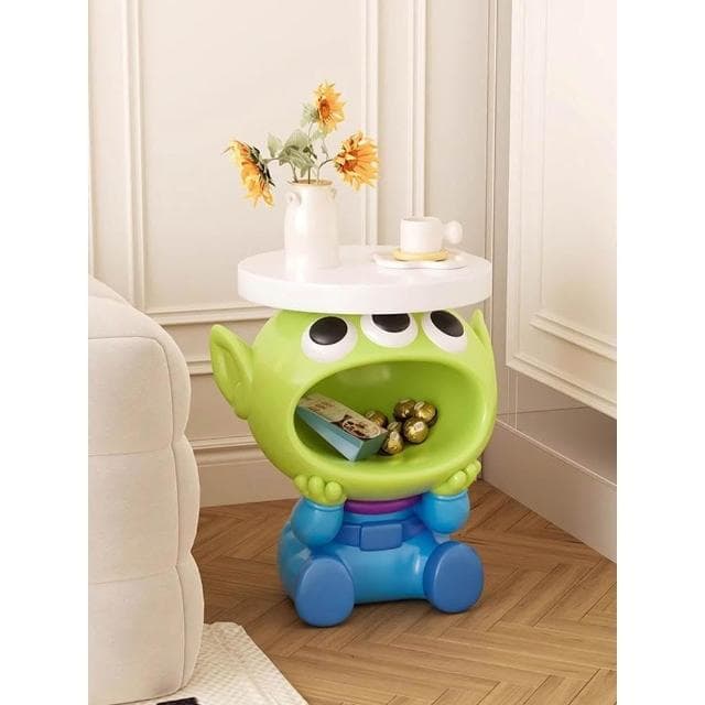 呆萌三眼仔客廳茶几落地擺件床頭沙發邊幾裝飾品收納喬遷新居禮物