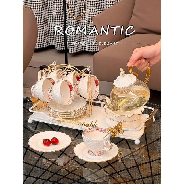 歐式輕奢水壺茶杯套裝家用客廳待客高檔水杯杯子茶具杯具整套