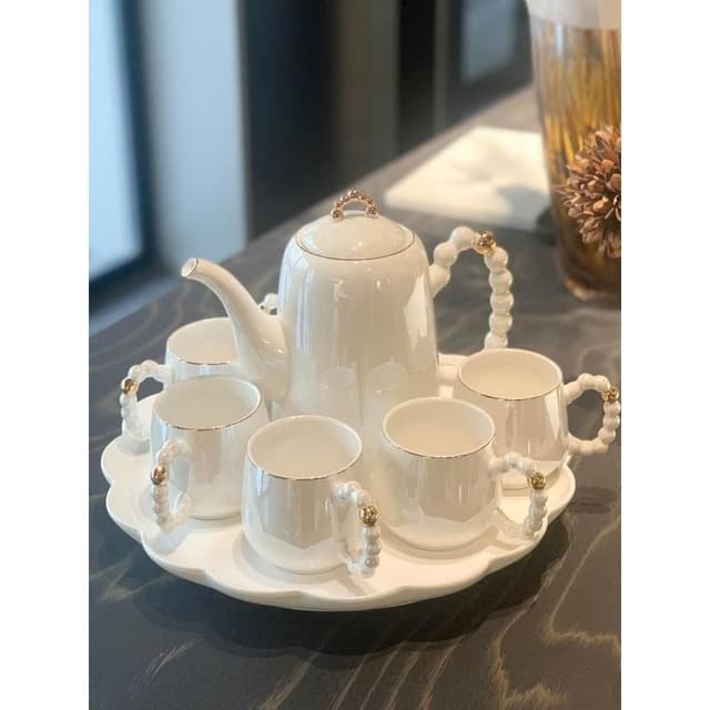 茶壺套裝輕奢高檔喬遷新居結婚茶具杯具家用客廳待客水杯水具套裝