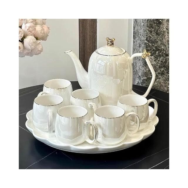 茶壺套裝輕奢高檔喬遷新居結婚茶具杯具家用客廳待客水杯水具套裝