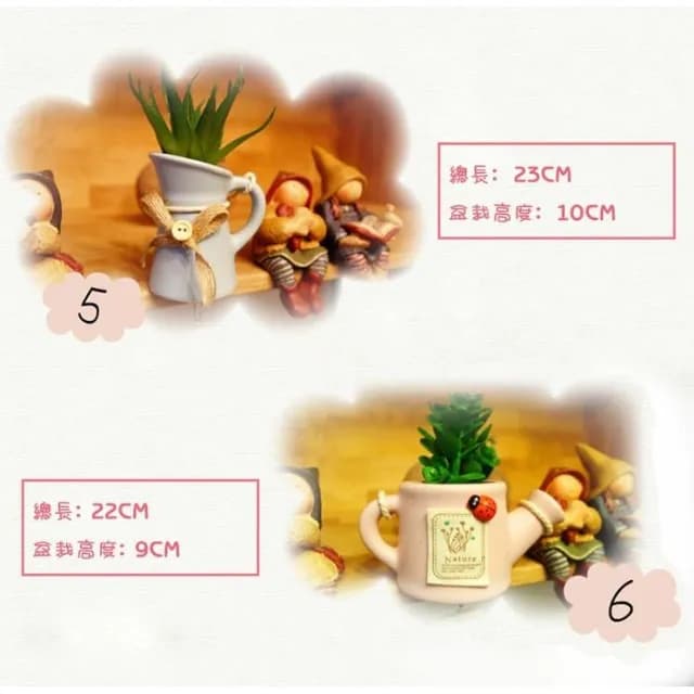 花語風鈴休閒盆栽 仙人掌風鈴掛飾 小盆栽 療癒系 掛飾 吊飾 飾品 門飾 裝飾 田園植物 多肉風鈴 陶瓷盆栽 居家 造景