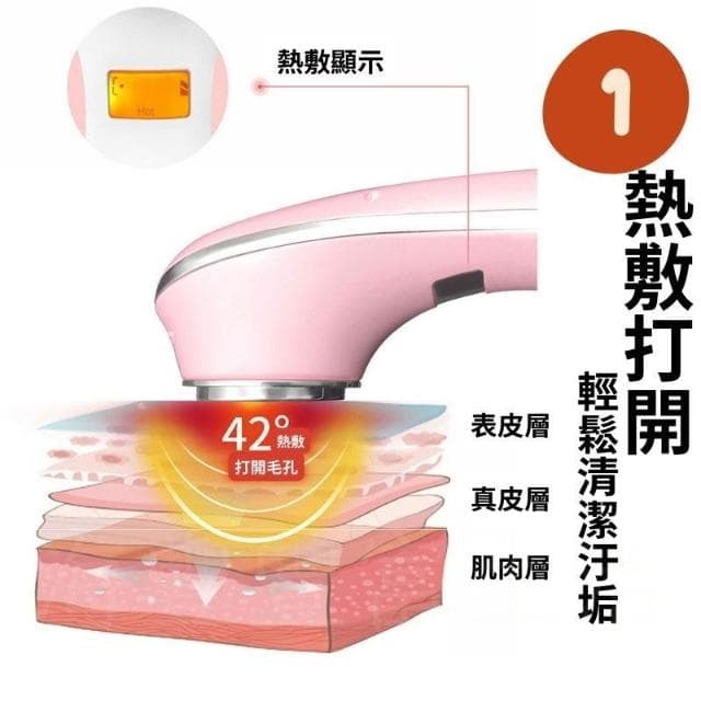 {台北出貨} 冷熱導入儀 美容儀  冷熱美容儀 導入儀 光子潔面儀 雙波 卸妝儀 臉部按摩器 美膚儀 仙女機 母親節禮物
