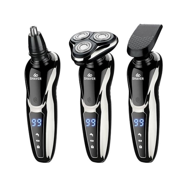 {台北出貨贈一組刀片} 電動刮鬍刀 刮鬍刀 全機可水洗 浮動三刀頭 電動鼻毛刀 鬢角刀 鼻毛修剪器 修鬢角 德國工藝
