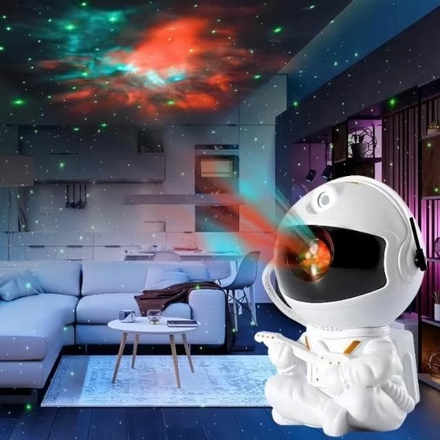 宇航員投影燈 氣氛燈 氛圍燈 星光投影燈 房間氣氛燈 星空燈 床頭燈 投射燈 星光燈 房間佈置 滿天星 交換禮物 生日禮物