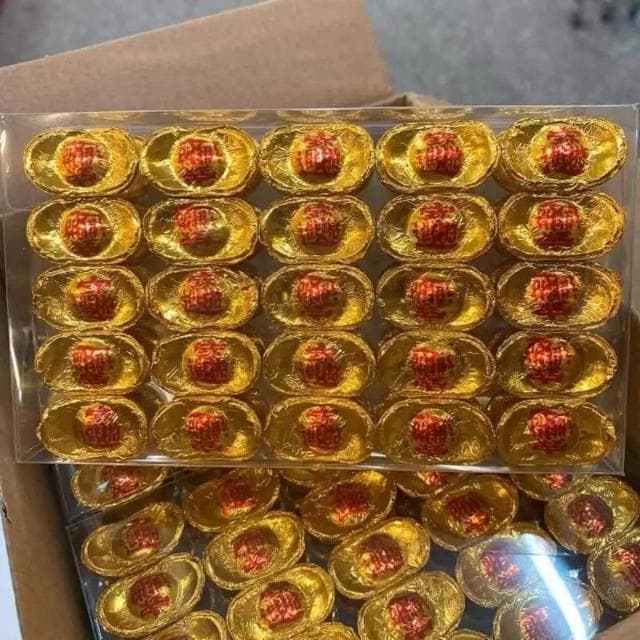 現貨 招財進寶金元寶巧克力50入