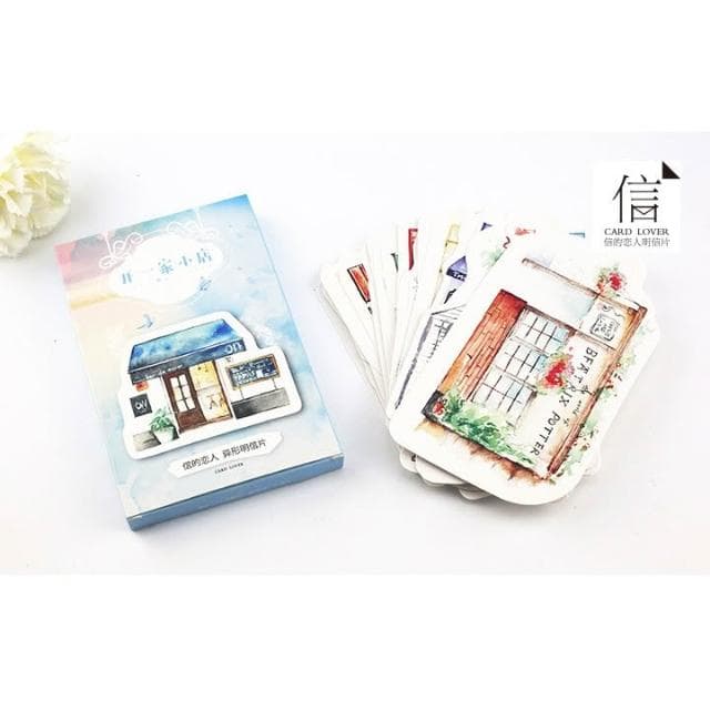 【德德小品集】明信片 開一家小店 卡片 紀念 復古 郵寄 禮物 旅遊 回憶 照片 收藏 愛 文青 信的戀人 信 卡片 精緻 裝飾房間