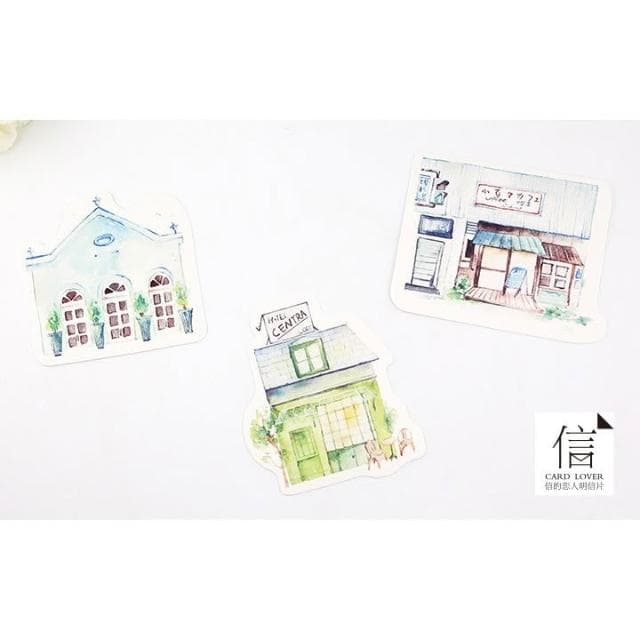 【德德小品集】明信片 開一家小店 卡片 紀念 復古 郵寄 禮物 旅遊 回憶 照片 收藏 愛 文青 信的戀人 信 卡片 精緻 裝飾房間