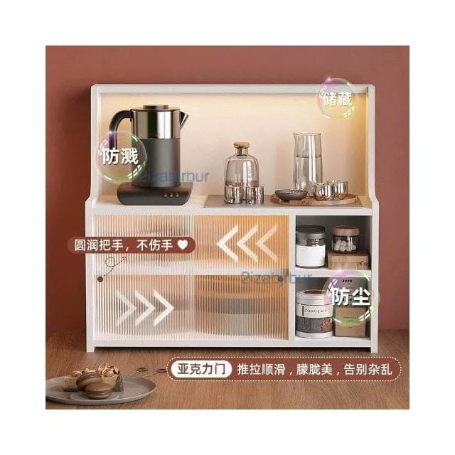桌面收纳置物架 杯架 餐桌收纳柜 台面桌上橱柜 杯子茶具桌面柜 多功能收納櫃子 儲物櫃 厨房置物架 置物架子