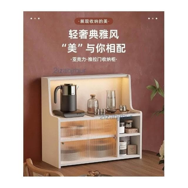 桌面收纳置物架 杯架 餐桌收纳柜 台面桌上橱柜 杯子茶具桌面柜 多功能收納櫃子 儲物櫃 厨房置物架 置物架子