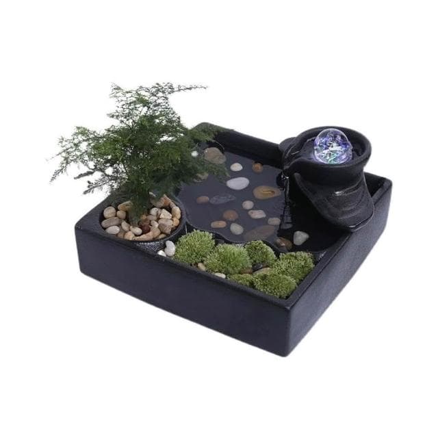 流水生財 循環水招財風水球噴泉 辦公室桌麵茶幾小擺件 開業喬遷禮物