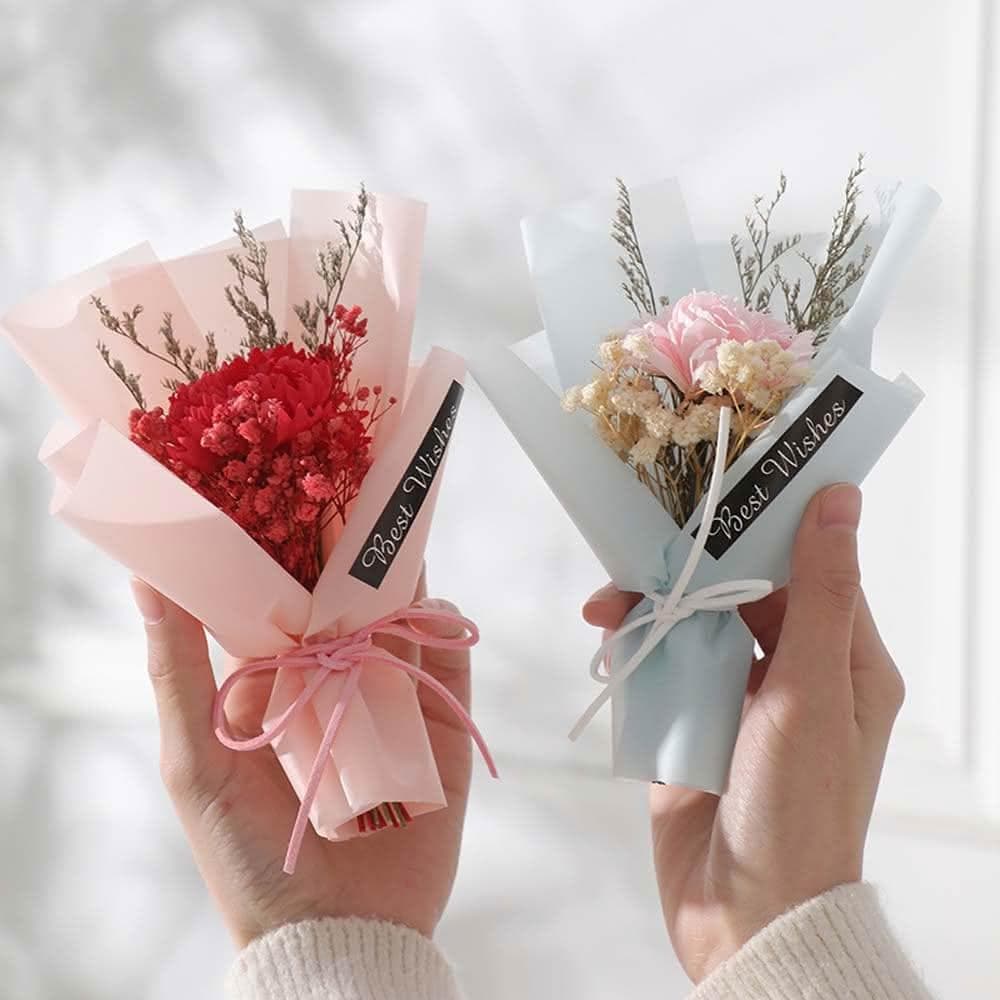 康乃馨祝福小花束 (小捧花 花束 仿真花 永生花 禮物花束 情人節 畢業季 母親節)