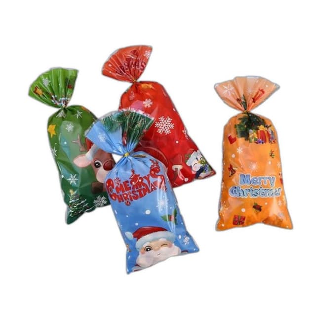 聖誕糖果袋｜糖果包裝袋｜禮品袋｜分裝袋｜束口袋｜點心袋｜裝飾禮品袋｜聖誕節禮物袋｜小禮