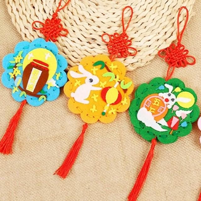 DIY中秋香包材料組(手工手作 材料包 DIY香包 香囊 中球節 吊飾 掛飾 隨身 包包掛件)
