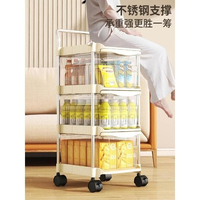 小推車 嬰兒用品置物架 餵養臺 零食玩具衣服多層抽屜式收納櫃 收納架
