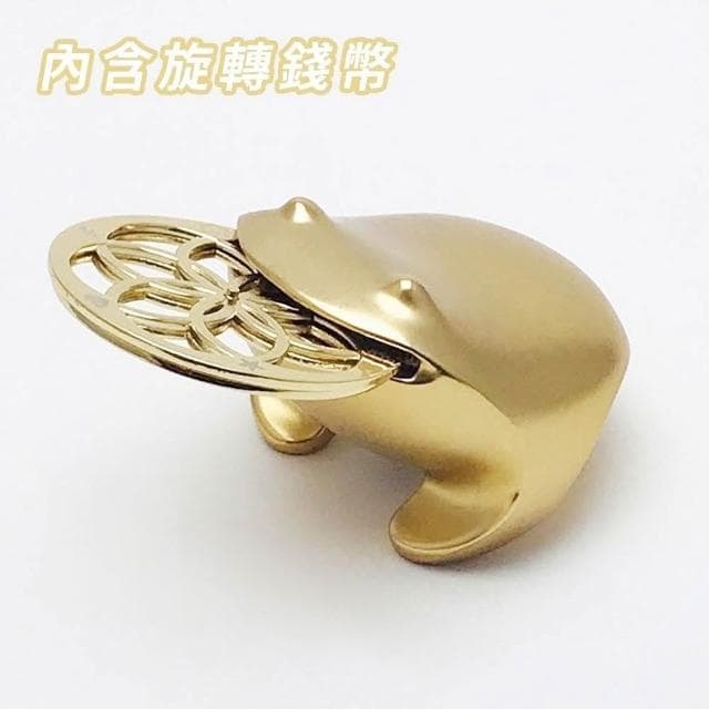 【招財揪吉】揪吉千財錢滾錢禮盒 / 揪吉五十錢滾錢禮盒 含旋轉錢幣 霧面金 兩種規格任選 千財 / 五十  禮盒 入厝 開店 送禮