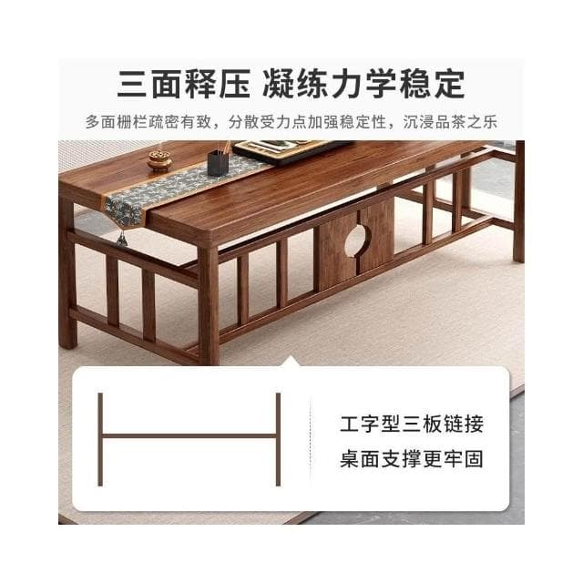 可開發票-免運 茶桌椅組閤功夫茶幾客廳家用茶臺新中式喝茶泡茶桌子茶具套裝一體 PMFJ
