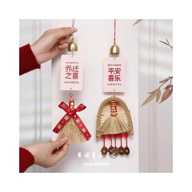 門把手裝飾(春節/過年/喬遷禮物/花環/開運招財/鈴鐺/派對裝飾)