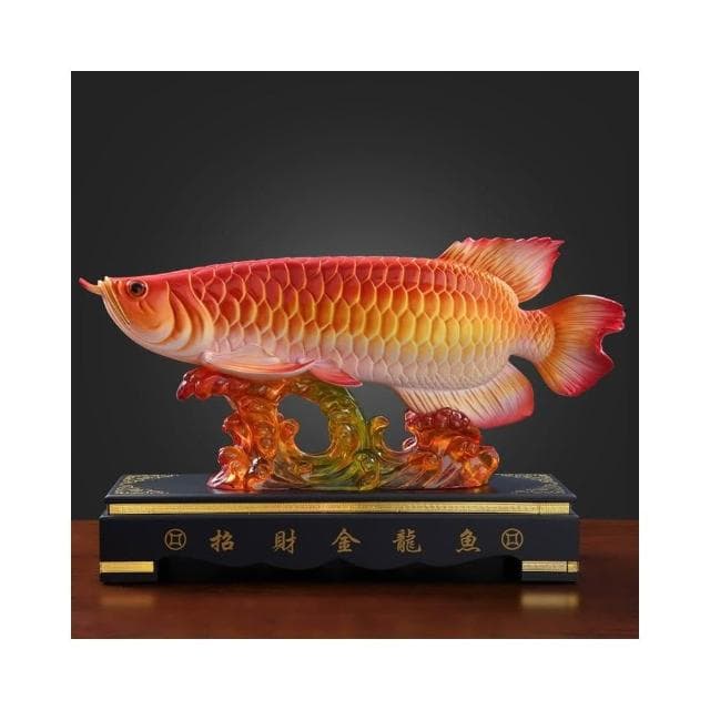 招財金龍魚擺件大客廳玄關辦公室裝飾品公司喬遷開業送禮年年有餘