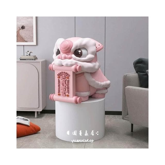 大尺寸招財舞獅擺件( 裝飾/招財貓/開運招財貓/招財/節日禮物/開業禮物/喬遷禮物)