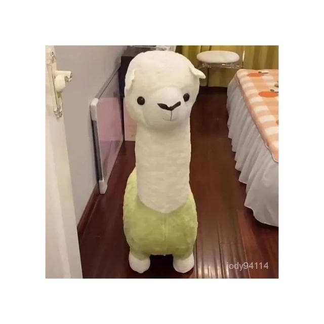 免運 羊駝坐凳 客廳換鞋凳 臥室座椅 羊駝娃娃 草泥馬娃娃 動物椅凳座椅 喬遷新居生日禮物 送女友凳子 椅子 3NK3